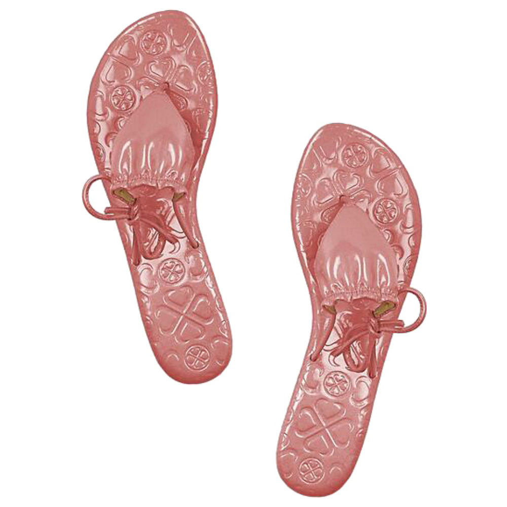 LUXTRADA CORAL PURE CANDY LEATHER SANDALS 9.5